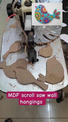 MDF wall hanging decor ideas using scroll saw #scroll #shorts #diydecor