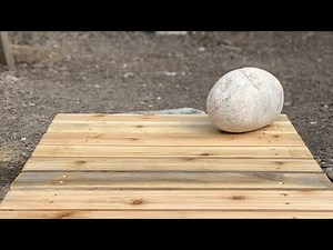 Building a Miniature Garden Bridge over a Dry Creek Bed