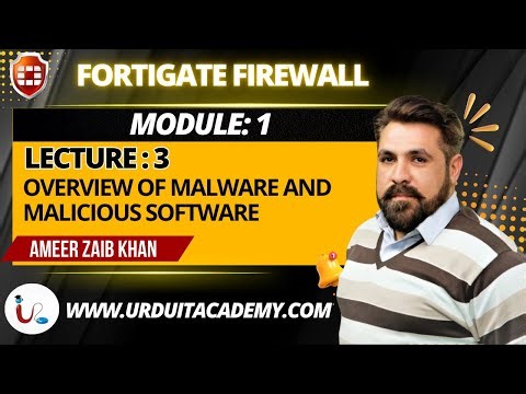 Module 1 | Lecture 3 : Overview of Malware & Malicious Software 🦠💻 | Cybersecurity Basics
