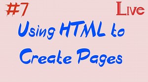 How To Use HTML To Create Pages Live (Creating Portfolio) Full-Stack Web-Development Course 7