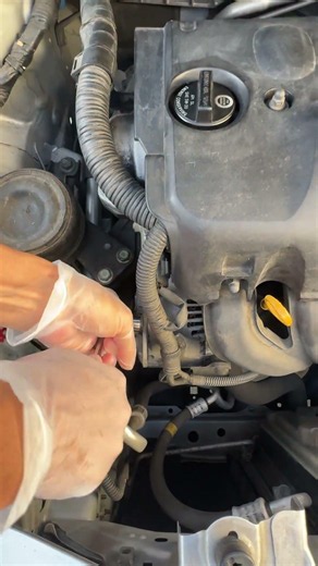 How to Fix a Squeaky Belt - Toyota Yaris #shorts