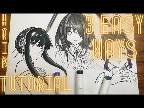 How to Color Black Anime Hair | three different methods Tutorial