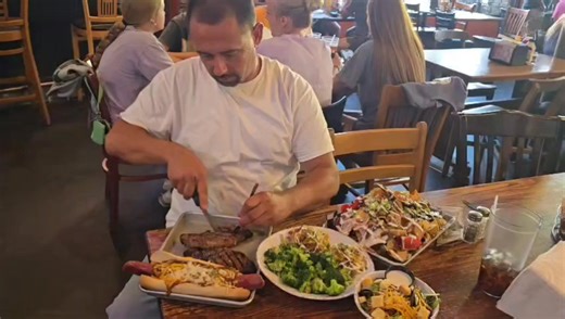 Is #dicksbigmeatchallenge too much meat fer you? Come try it out at any of our locations today! #dickslastresort #fypシ #foodchallenge #foodreels #meatinyermouth #foodgasm | Dick's Last Resort
