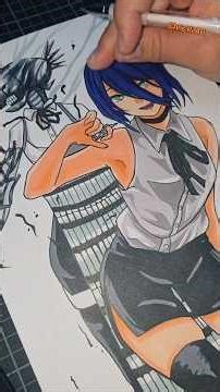 REZE Chainsaw Man Artwork | #shorts #shortversion #shortvideo