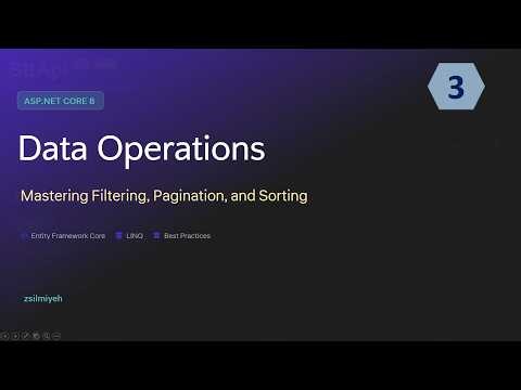 ASP .NET Core: Razor Pages: Data Operations - Sorting