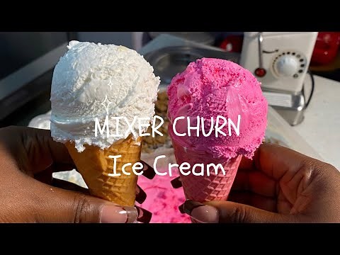 How to make ice cream in a stand mixer