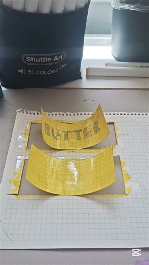 DIY Butter Squishy 🧈 (Butter - BTS) #diy #preppy #craft #papercraft #papersquishy #aesthetic