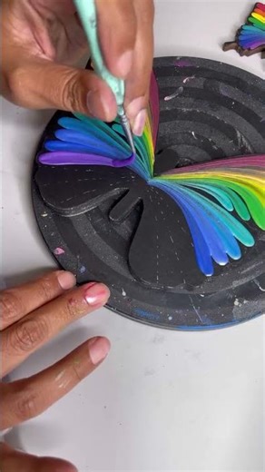 Creating a Vibrant Rainbow Butterfly Art Piece