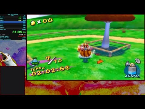 Super Mario Sunshine any% Speedrun in 1:28:57