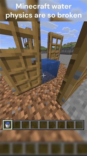 Minecraft Water Physics Are Broken #minecraft