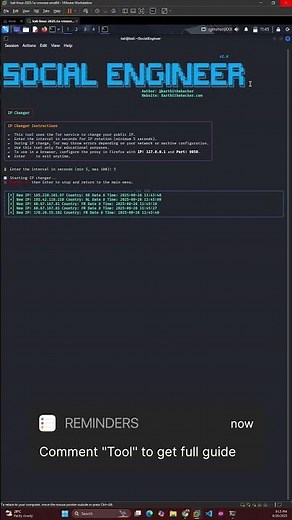 IP changing tool Ethical Hacking cybersecurity