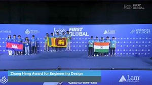 අන්තර්ජාතික රොබොතාක්ශන ශූරතාවය මෙවර ශ්‍රී ලංකාවට. Winner of the Zhang Heng Award for Engineering Design at the Greese 6th Global Challenge Robotics Competition 2024: Sri Lanka. | Engineering අපි