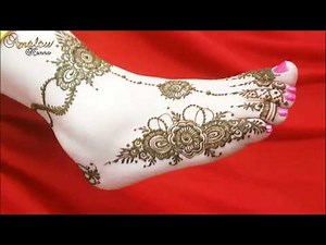 نقش حناء هندي عامر للرجل انيق لعشاق الحناء . نقش في الرجل للمناسبات . Mehndi designs. Henna designs.