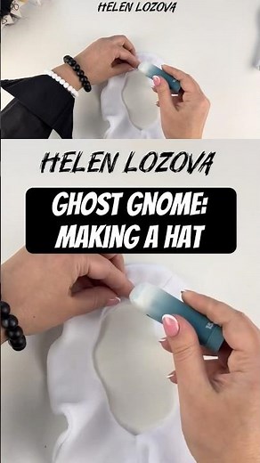 Watch the full free tutorial on how to make your own Ghost Gnome on my channel above⬆️👻 #halloween