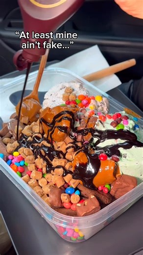 Kim&Liz | Eating a little ice cream after dinner be like… #food #eating #icecream #dessert #chocolate | Instagram