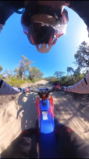 First ride on the RR480 taught me to disable TC on sand whoops. I left mine on by mistake and it almost threw me over the bars as the bike stuttered across the whoops. It does work a treat on flat corners or off camber corners but definitely needs to be turned off for soft sand whoops #weridewhatwesell #RR480race #enduro #biketimeisbesttime #throttletherapy | Motorcycle Studio