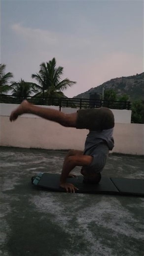 Amazing Headstand Leg Drop Exercise | Core Strength Balance Workout #shorts