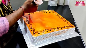 12K views · 308 reactions | Square Shape Cake Decoration | Square Butter Scotch Cake Design | Sunil Cake Master | Facebook