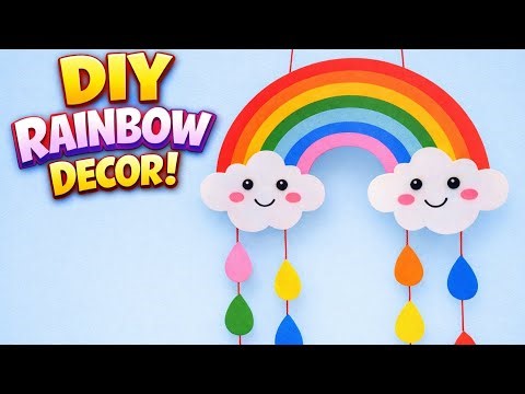 How to make a Paper Rainbow | Paper Rainbow Craft