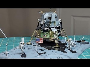 Grumman Lunar Excursion Module (Monogram 1/48) Model Build and Diorama
