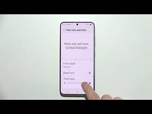 Samsung S25: How to Change Font Size