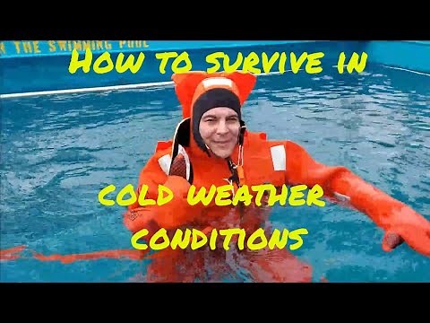 A dive wearing the Immersion suit - Survival suit