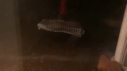 Thunderstorm with hail and gusty winds in Southern Denton, Texas, USA