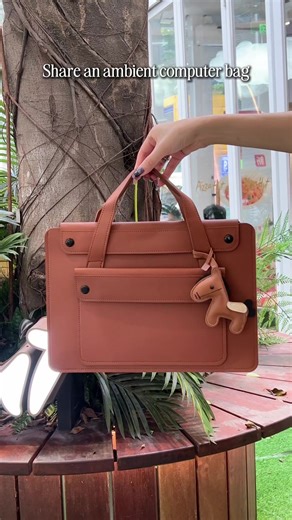 落ち着きとミニマル。大容量のブラウン通勤バッグで上品に持ち運ぶ🤎✨ 新作のハンドバッグ、パソコンバッグ、多ポケットのブリーフケース #パソコンバッグ #ブリーフケース #通勤バッグ