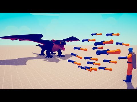 NEW DRAGON vs UNITS | TABS - Totally Accurate Battle Simulator