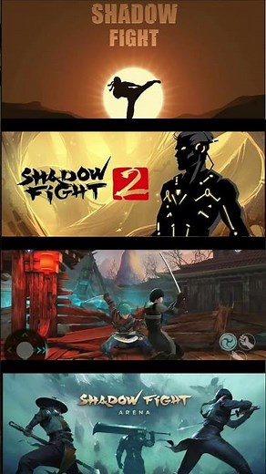The Evolution of Shadow Fight Games👊🥋.