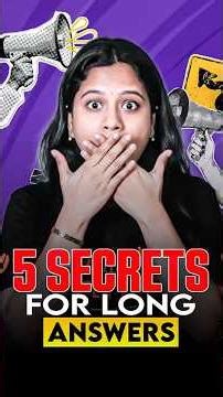 5 Secrets Toppers Use for Perfect Long Answers | Sunaina Mam