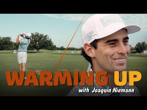 Warming Up with Joaquin Niemann