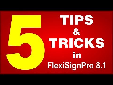 FlexiSign: Tips and Tricks in Flexi Sign Pro 8.1