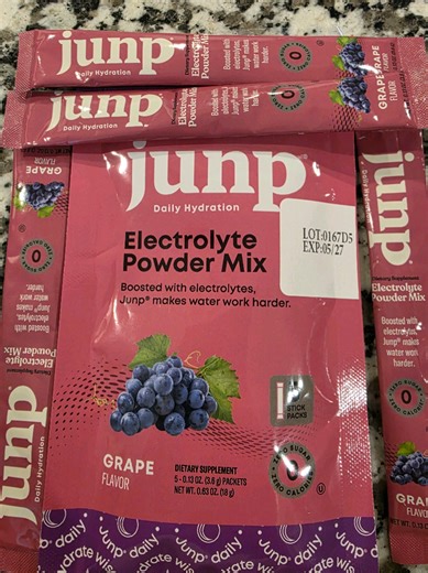 JUNP Electrolyte Powder mix! Hydrate and feel better & refreshed! #hydration