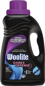 Woolite All Darks, 33 Loads Liquid Laundry Detergent, 50 fl oz, Dark & Black Clothes, Bottle
