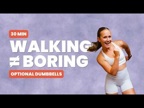 30 Min Walking Workout | Fun Standing Cardio, No Running (Weights Optional)