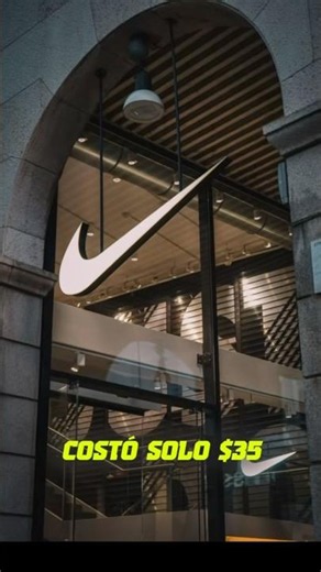 La INCREÍBLE historia detrás del LOGO de NIKE💰📊#curiosidades #dinero #nike #empresas #shorts