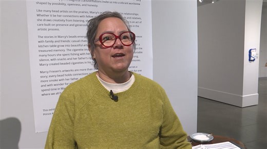 Moccasin maker takes beading to the next level with modern art exhibit