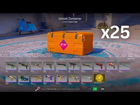 I Opened 25 Fever Cases! (New CS2 Case Opening)
