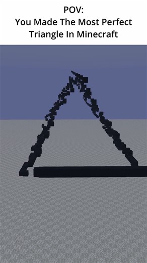 Perfect Triangle In Minecraft #minecraft #minecraftbuilding #minecraftbuilds #minecraftshorts