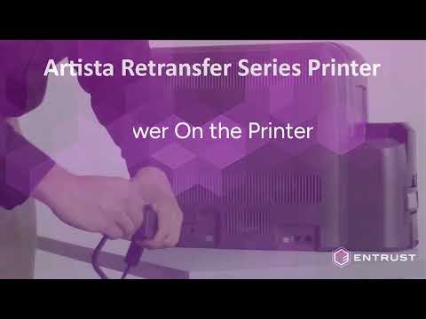 Power on the Printer Artista CR RS SERIES