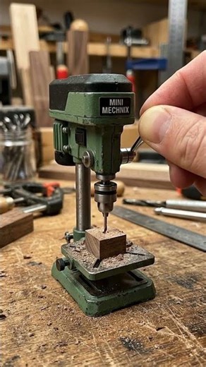 Miniature drill press drills wood & Mini Table Saw