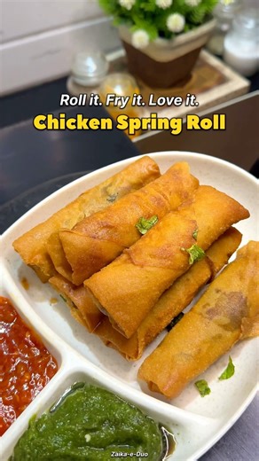 This Chicken Spring Roll Recipe Will Blow Your Mind 🤯🥢 | Super Crispy & Easy #viral #ramadan