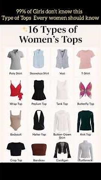 16 type of neklines tops every woman should have 😳🤫#tops #fashiontips #fashion #outfit #ootd