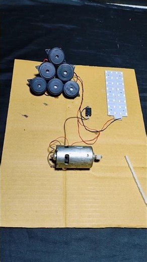 I 775 motor12V LEDs and Buzzers #tech #MiniGenerator #dcmotor #project #shorts #tech