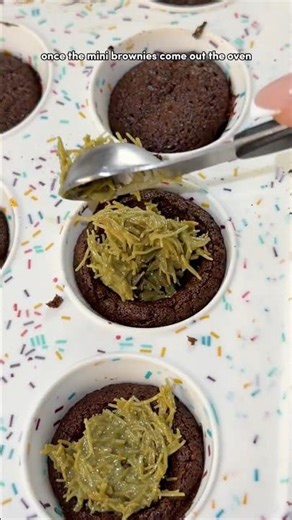 Dubai Chocolate Mini Brownies #shortsfeed