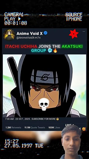 Itachi Uchiha Joins The akatsuki Group🥶🔥 #shorts #animeedit