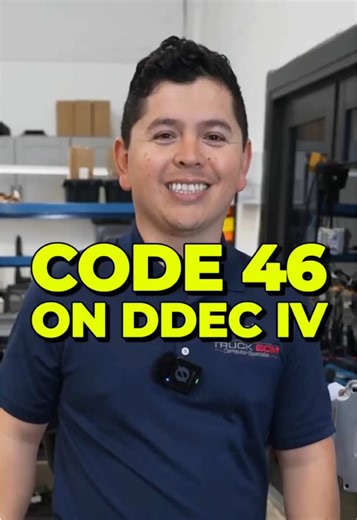 ⚠️ Code 46 doesn’t always mean ECM battery On Series 60 (DDEC IV), Code 46 = low battery voltage 👀 👉 But here’s the catch: If you see 8–9V, it’s NOT the internal battery ❗ The internal battery is only 3.6V 👉 That means the issue is coming from: 🔋 Truck batteries 🔌 Connections or wiring Fixing the ECM won’t solve it 🚛 Check the source before replacing 🔧 #ECM #DetroitDiesel #DieselTech #TruckRepair #Diagnostics