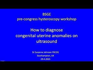 How to diagnose Congenital Uterine Anomalies (uterine shape) on ultrasound