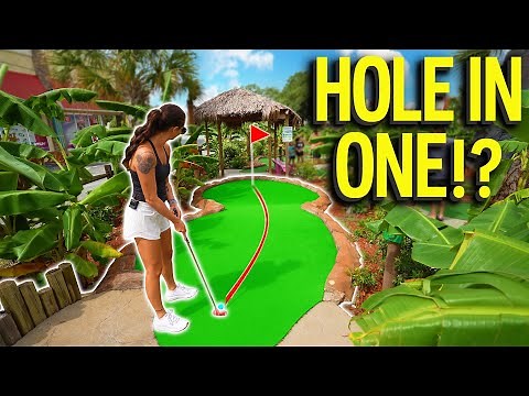We Got a Hole in One at a Championship Tournament Mini Golf Course!